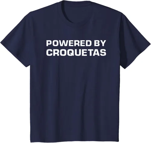Vista 8 de Camiseta de manga corta con diseño de Croquetas cubanas Negro