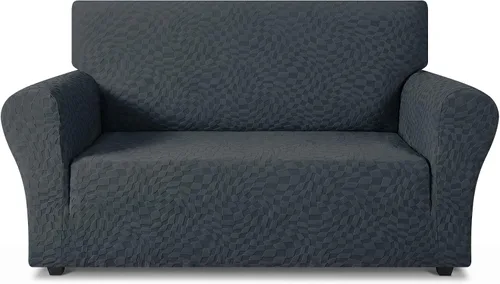 Vista 105 de ZNSAYOTX 1 Funda de silla Jacquard para sala de estar, funda de silla de alta elasticidad con brazos, antideslizante, apta para mascotas, funda