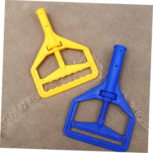Vista 9 de ULTECHNOVO 2 unids cabeza de fregona comercial de microfibra mopa de microfibra mopa mojada mopa comercial mango de fregona plana cabeza