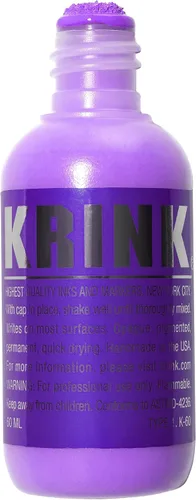 Vista 8 de Krink K-60 Marcador de Pintura Rojo - Marcadores de Graffiti de Bellas Artes Vibrantes y Opacos para Lienzo, Metal, Vidrio, Papel y Más - Marcador