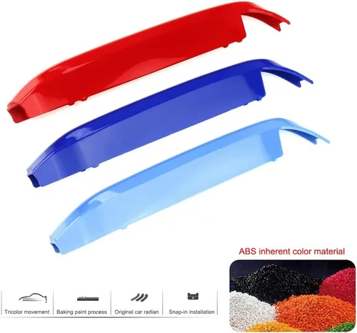 Vista 6 de Insertos de Parrilla Automotriz para BMW X7 G07 2019-2022 7 Rejillas, Accesorios para Parrilla Frontal G07,Tricolor ABS 7-Beam Grill Exterior Trim