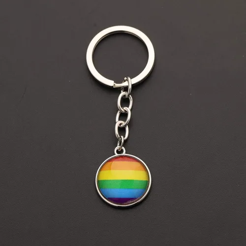 Vista 4 de CHOORO Gay Pride Gift LGBT Llavero Rainbow Pride Llavero LGBT Joyería Bisexual Regalo Orgullo Transgénero Regalo