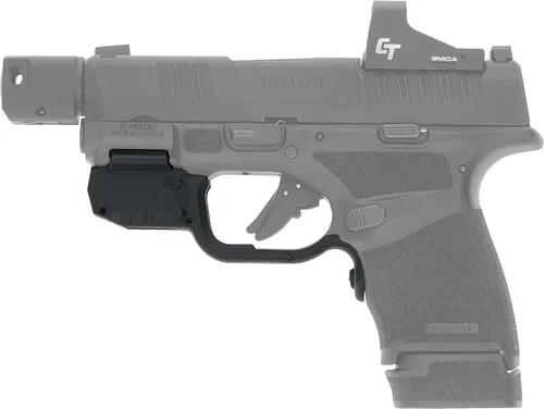 Vista 2 de Crimson Trace Laserguard Hellcat con activación instintiva para pistolas Springfield Armory Hellcat, tiro defensivo y competencia