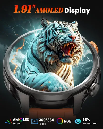 Vista 7 de Military Smart Watches for Men, 1.91" Men's Smart Watch with 1000mAh/5 ATM Waterproof/LED Flashlight/110+ Sport Modes/Heart Rate/SpO2/Sleep Monitor
