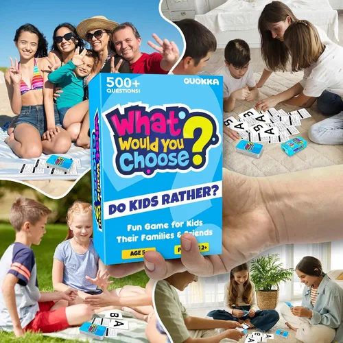 Vista 6 de QUOKKA Juego de Mesa para Niños de 8-12 Años - Edición Original - Juego de Cartas Familiar para Niños de 5-8 Años - ¿Qué Eligirías? ¿Prefieren