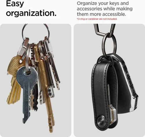 Vista 3 de Spigen Valentinus Pro Key Organizer Designed for AirTag Case, Holder, Keychain, Keyring Up to 5-6 Keys