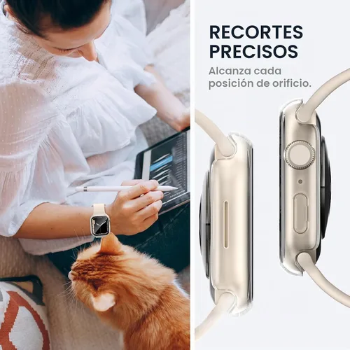 Vista 6 de Tensea para Funda protectora de pantalla impermeable para Apple Watch de 40 mm, Serie SE 3/Serie SE 2ª Generación/SE/Serie 6/5/4, accesorios
