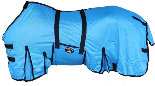 Vista 8 de CHALLENGER 78" caballo malla ligera verano hoja primavera flujo de aire blanco 73408B