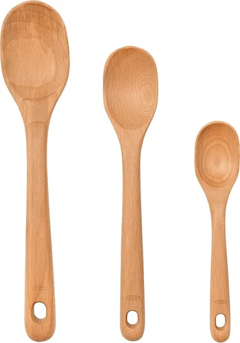Vista 7 de OXO Good Grips - Servidores de ensalada de madera de haya – Set de 2 piezas