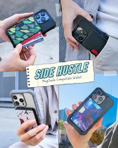 Vista 6 de Cartera Smartish para iPhones MagSafe - Side Hustle - Soporte magnético desmontable delgado para tarjetas para Apple iPhone 17/16/15/14/13/12/13/12