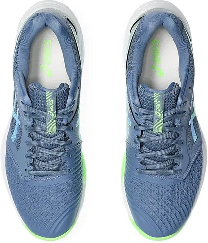 Vista 6 de ASICS Netburner Ballistic FlyteFoam 3 - Tenis de voleibol para hombre, Denim AzulWaterscape