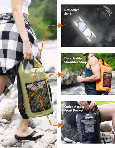 Vista 4 de 3D MAXpider Mochila de bolsa seca con tapa enrollable