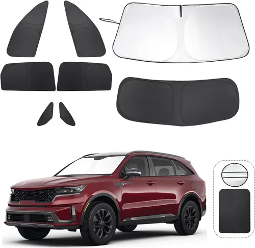 Vista 47 de TINGLU Persianas de ventana para Honda CR-V 2023-2026, accesorios para ventanas laterales de automóvil, parabrisas triangular, parasol para rayos UV