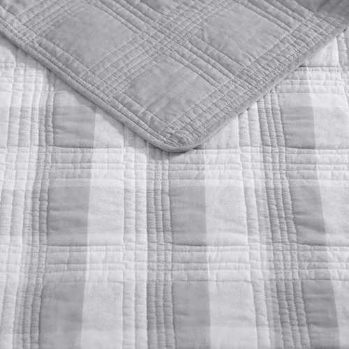 Vista 3 de Eddie Bauer - Juego de colcha individual, ropa de cama reversible de algodón con funda a juego, lujoso juego de cama