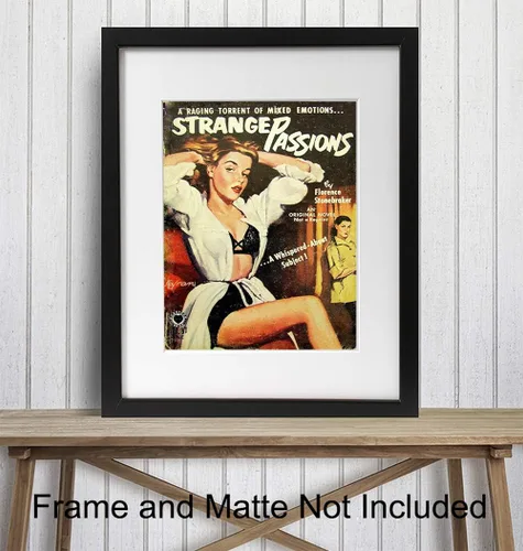 Vista 2 de Arte de pared de ficción lesbiana – Accesorios LGBTQ – Póster de novela romántica – Regalos lesbianas para novia, mujer, queer, gay, bi – imagen