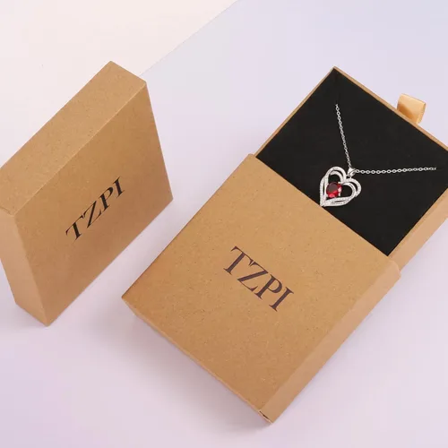 Vista 7 de Collares de corazón para mujer como regalo de Navidad para ella, collares rojos con texto en inglés "I Love You" como regalo de cumpleaños