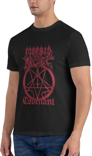 Vista 2 de Morbid Angel T Shirt Men's Summer Round Neck Trend Fashion Short Sleeve T Shirt Sports Fitness Cotton Shirt Tops