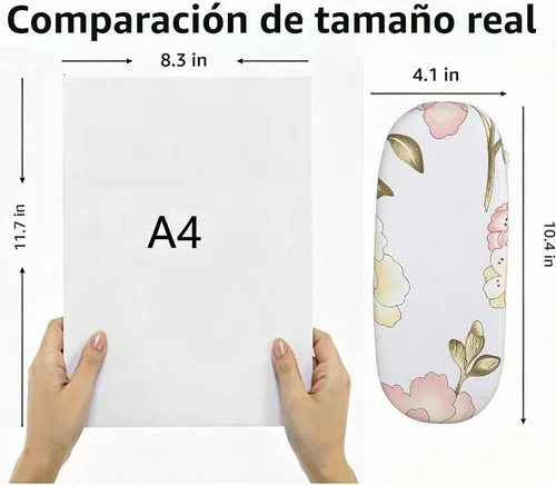 Vista 3 de Mini tabla de planchar plegable, tabla de planchar de mesa que ahorra espacio, manejo de puños y collares, tabla de hierro compacta portátil, diseño