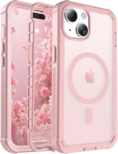 Vista 40 de jaroco - Funda magnética compatible con MagSafe para iPhone 11 de 6.1 pulgadas; protección de grado militar contra caídas, de doble capa