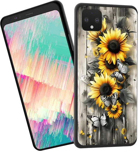 Vista 35 de Funda delgada para Google Pixel 4 XL, funda delgada de silicona de TPU suave a prueba de golpes para Google Pixel 4 XL, gato negro luna estrellada