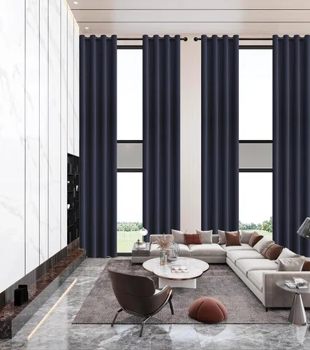 Vista 21 de Qiseca Cortinas extralargas de 132 pulgadas de largo para sala de estar, cortinas de techo de 11 pies, ventanas altas hechas a medida de 2 pisos