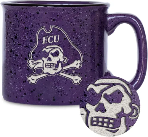 Vista 17 de Rico Industries NCAA Speckle 12oz Laser Engraved Campfire Mug