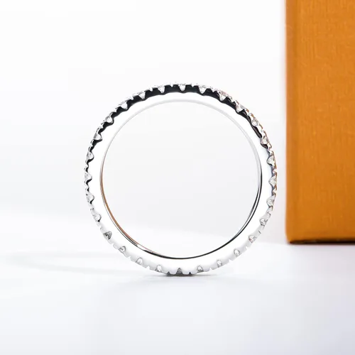 Vista 5 de Anillos de Eternidad de Moissanita 1cttw Color D Claridad VVS1 Corte Redondo Brillante Plata de Ley S925 Apilables Bandas de Boda y Aniversario