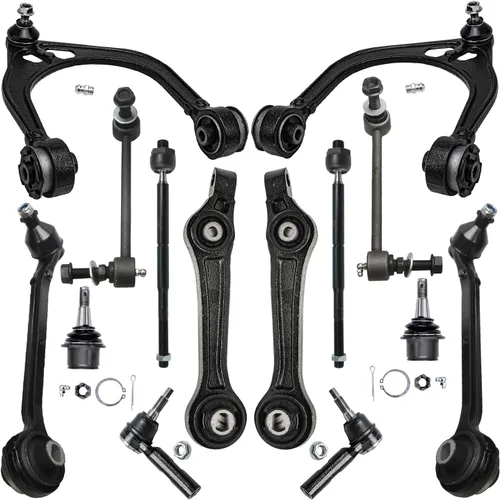 Vista 58 de Detroit Axle - Kit de suspensión frontal de 15 piezas para Jeep Grand Cherokee 99-04 1999 2000 2001 2002 2003 2004, brazos de control superior e