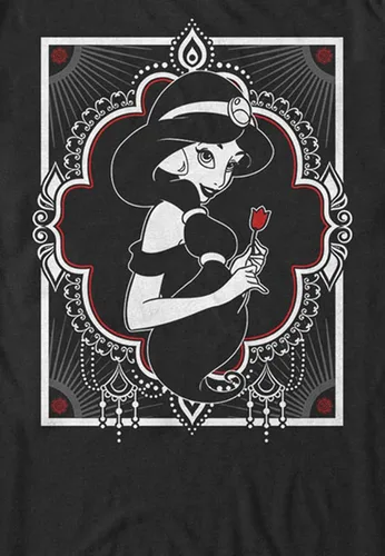 Vista 3 de Disney Camiseta con estampado geométrico Aladdin Jasmine Henna para hombre