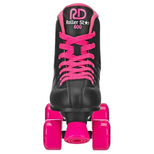 Vista 5 de Roller Derby Roller Star 600 - Patines para mujer, color negro/rosa, talla 10