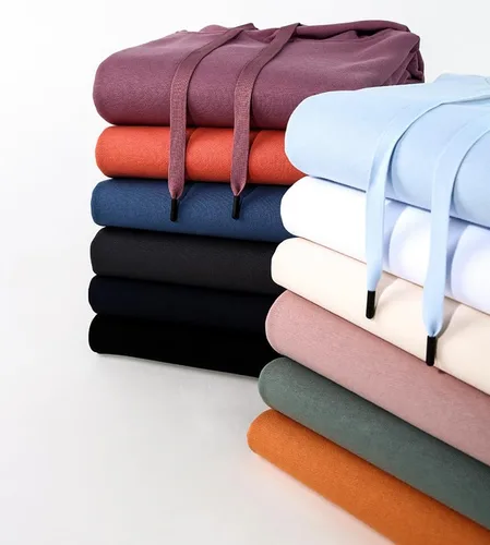 Vista 2 de WeiToL Sudaderas con capucha para hombres y mujeres, suéteres de algodón de color sólido, versión suelta, transpirable, cómoda y cálida