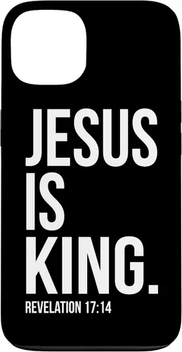 Vista 7 de Jesus is King Bible Scripture Quote Christian Case for iPhone 17