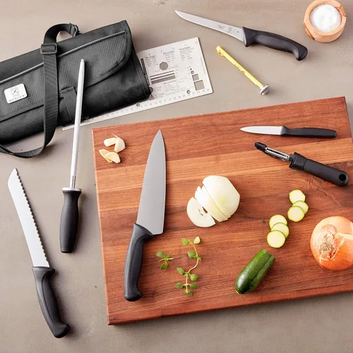 Vista 6 de Mercer Culinary Partners in Education Millennia - Kit de escuela culinaria (13 piezas), color negro