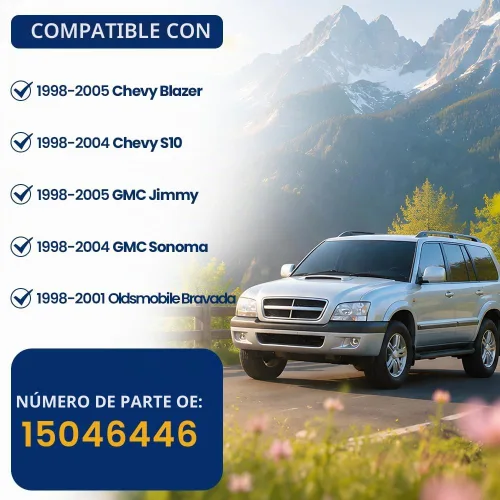 Vista 8 de PIT66 Cubierta de parrilla para altavoz frontal compatible con Chevy Blazer 98-05/98-05 GMC Jimmy rejilla negra