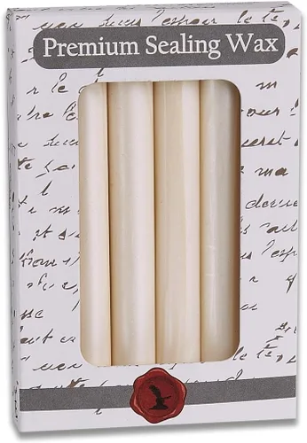 Vista 2 de White Pearl - Pistola de pegamento prémium para sellos, cartas, invitaciones de boda, paquete de 6