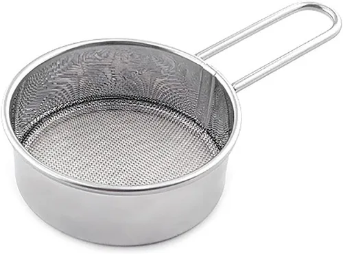 Vista 7 de Colador pequeño, colador de harina, mini tamiz de harina pequeño para polvo de hornear, azúcar, café, pastas, té, tamiz de 2.6 pulgadas, 40