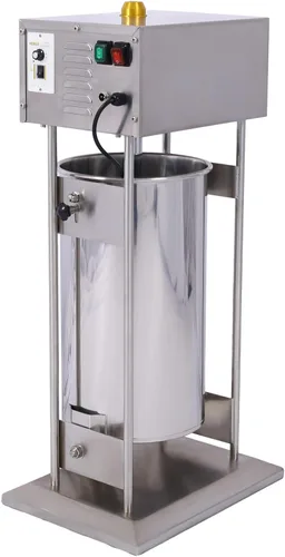 Vista 7 de Llenador eléctrico de salchichas, máquina de salchichas de acero inoxidable (capacidad 30L)