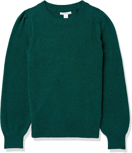 Vista 6 de Tienda Essentials - Suéter de cuello redondo con hombros plisados suave al tacto para mujer