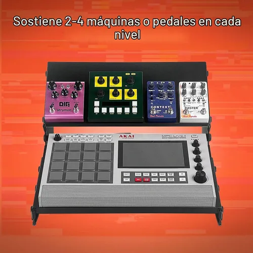 Vista 6 de XTS Duo-Flex - Soporte de sobremesa, 2 niveles para pedales FX