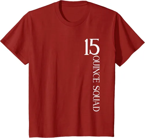 Vista 66 de Quince Squad Quinceanera 15th Birthday - Camiseta de quinceañera para niñas Asphalt Grey