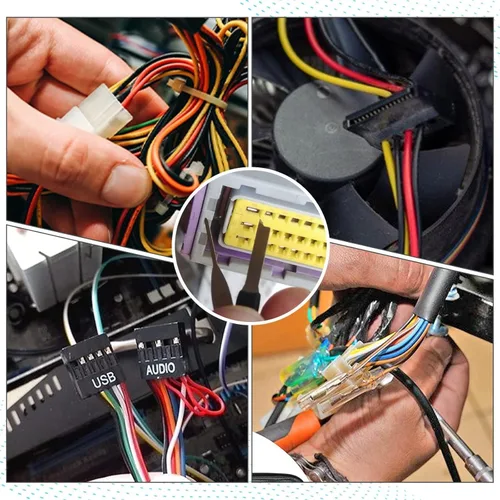 Vista 7 de Kikerike Kit de herramientas de extracción de terminales, 139 piezas, herramienta de desfilado, conector eléctrico, kit de herramientas