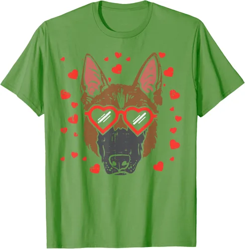 Vista 16 de Camiseta de regalo para perro con cara de pastor alemán, Negro, S