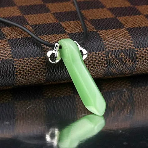 Vista 3 de HYYILU Anime Ninja Uzumaki Tsunade - Collar de anime para mujeres y hombres, joyería de regalo, Zinc, cristal
