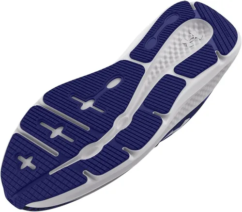 Vista 4 de Under Armour Tenis de correr Charged Pursuit 3 Twist para hombre, rojo y gris