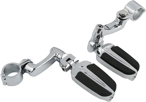 Vista 42 de TCT-MOTORPARTS Soportes de clavijas de pie de barra de carretera negro para Harley Touring 22/25/32/1.378 in