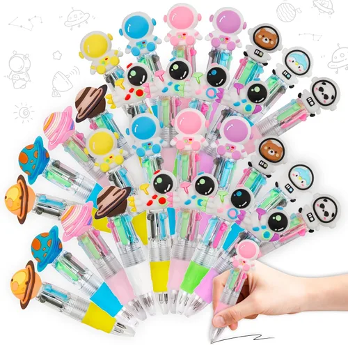 Vista 39 de CZWZ 8 piezas de bolígrafos de cuentas navideños, bolígrafos de plástico con cuentas y cuentas de silicona multicolor, bolígrafos navideños