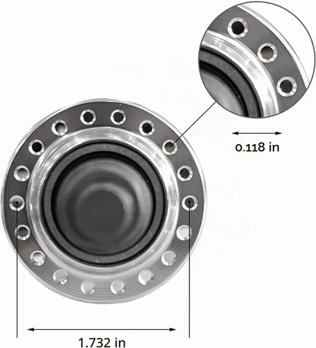 Vista 6 de Bicycle Rear Hub 36 Hole, Double Thread, 135mm Width, Aluminum Alloy Bike Hub Bicycle Wheel Part