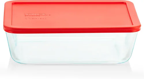 Vista 8 de Pyrex Simply Store - Recipiente de cristal para almacenamiento de alimentos, tapas de plástico sin BPA y no tóxicas de ajuste perfecto, apto