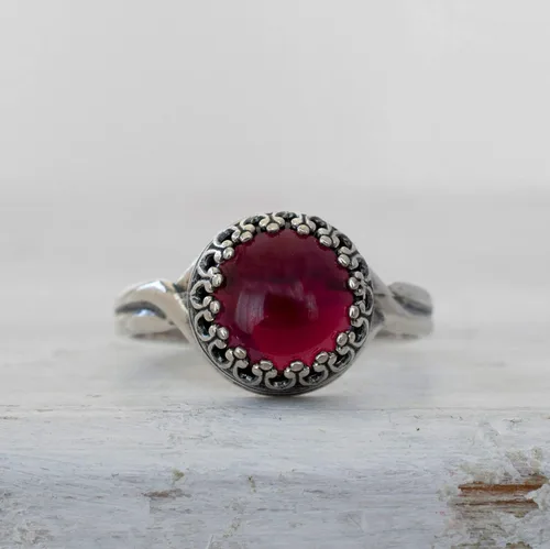 Vista 23 de 925 Sterling Silver Gemstone Rings for Women - Anniversary Rings for Women - Sterling Silver Rings for Women - Dainty Sterling Silver Rings