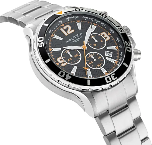 Vista 3 de Nautica NAPNSS217 NST - Reloj de pulsera para hombre grisnegroSST, plateado